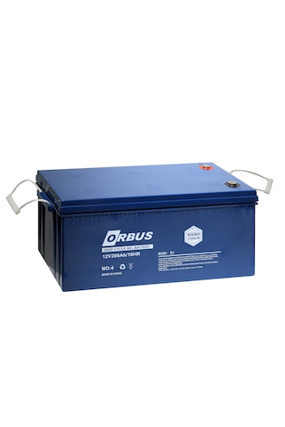 Orbus 12V 200 Amper Derin Döngü Karbon Jel Akü