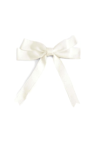 10 Adet Ekru Saten Fiyonk Süsleme Küçük Kurdele Seti