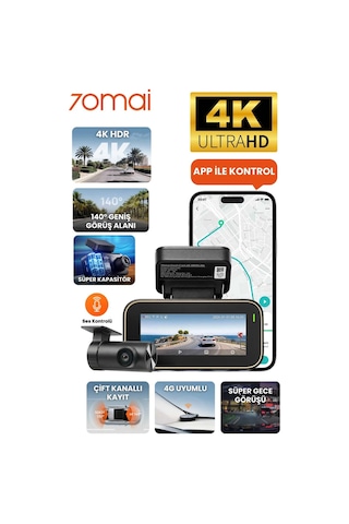 70mai A810 Lite Ön Kamera + RC21 Arka Kamera