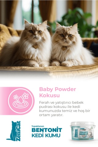 Zenicat Kedi Kumu İnce Taneli Kokusuz Doğal Bentonit 10 L