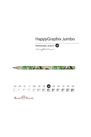 Bruno Visconti "happy Graphix" Jumbo Kurşun Kalem 4b 3.5 MM Baobab Ağacı