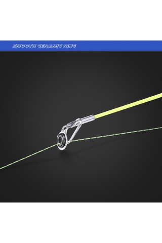 Folinda Fiberglas Spincast Olta Kamışı 165cm + Olta Makinesi, 5 Bölümlü, 42cm Kontrat, Mh Güç, M Hareket, 6-17lb Misina Ağırlığı Mavi