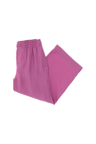 U.S. Polo Assn. Kız Çocuk Fuşya Loose Fit Modal Karışımlı Kanvas Pantolon 50309120-VR023