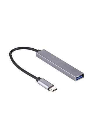 Sones T-818 4 X Usb 3.0 - Usb-c / Type-c Hub Adaptörü Gümüş Gri