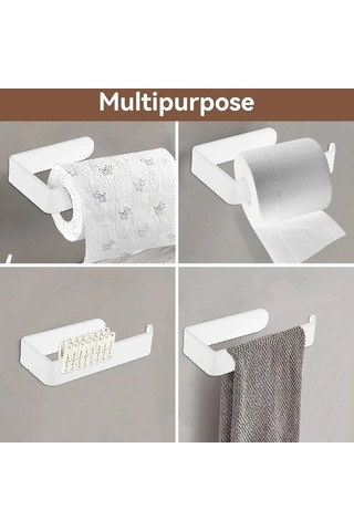 Maoyaya Yapışkanlı Tuvalet Kağıdı Tutucu Çok Renkli Plastik Rulo, Renkli Tuvalet Kağıdı Takımı Çok Renkli