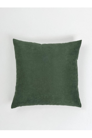 Dekoratif Kırlent Kılıfı Runa 43x43 Cm Koyu Yeşil