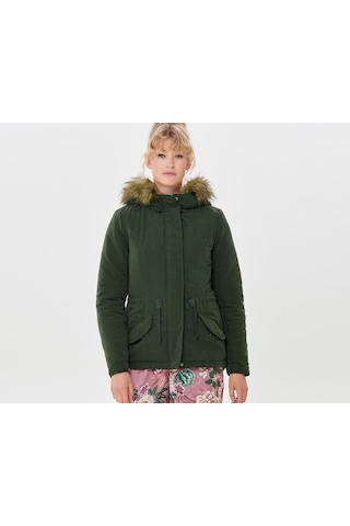 Only Yeşil Kadın Günlük Mont 15158948-Pe Lucca Parka Jacket Oyw P
