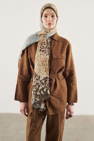 Defacto Fresh Scarfs X Defacto Secret Garden Viskon Şal I1750ax26smbn61 Kahve-bn61