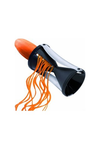 Ximistore9 Siyah Çelik Ve Pp Malzeme Çok Fonksiyonlu Mutfak Dilimleyici - İki Bıçaklı Spiralli Kesici Siyah