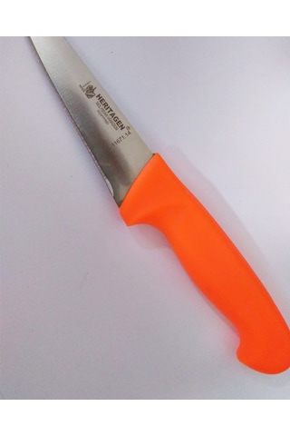 Heritagen Kasap Bıçağı 14 cm Sıyırma ve Doğrama Bıçak (Paslanmaz Çok Renkli