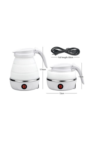 Katlanabilir Su Isıtıcısı 2024 0,6 L Silikon Seyahat Su Isıtıcısı Katlanabilir Elektrikli Su Isıtıcısı, Kamp İçin, Fw Diğer