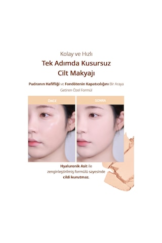 Clio Kill Cover Hafif Yapılı Pürüzsüz Mat Bitişli Pudra Fondöten 21C Lingerie