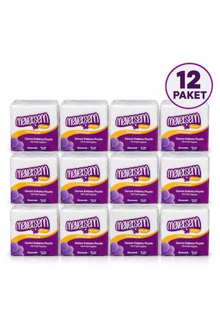 Ekonomik Garson Katlama Peçete 30x33 Cm 100 Yaprak X 12 Adet