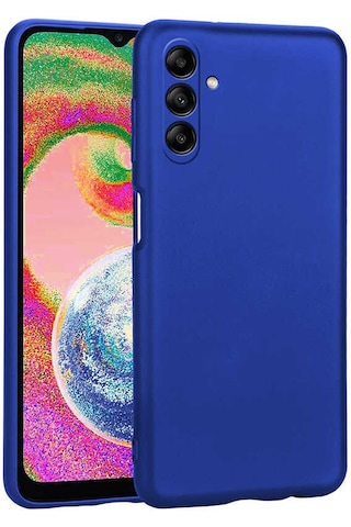 Noktaks - Samsung Galaxy A04s Uyumlu - Kılıf Mat Soft Premier Silikon Kapak - Mürdüm
