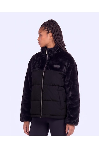 Kappa Elena Kadın Siyah Regular Sherpa Mont