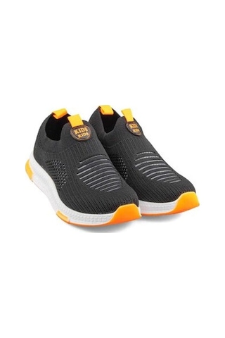 Kids Aqua Yumuşak Esnek Hafif Nefes Alabilen Unisex File Çocuk Sneaker Spor Ayakkabı Siyah Turuncu