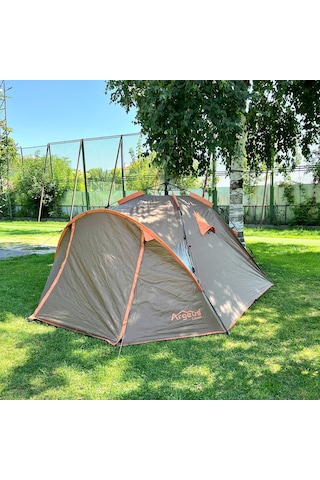 Iglo 4 Kişilik Çadır Argeus - Bagajlı Çift Tenteli - Otomatik Kurulum - Arg-204 - 4 Mevsim Çok Renkli