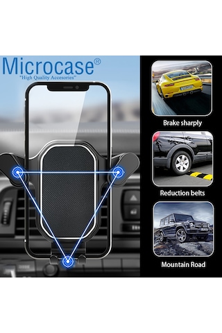 360° Araç İçi Izgaralıktan Kelepçeli Telefon Tutucu - AL3738