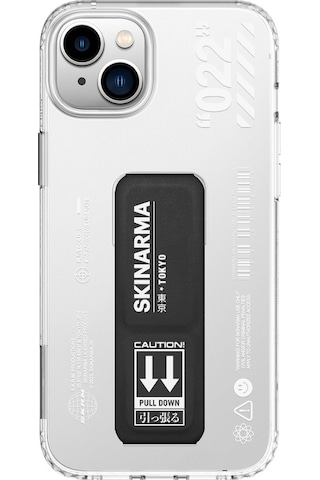 Apple Uyumlu iPhone 14 Plus Kılıf Skinarma Standlı Şeffaf Tasarımlı Taihi Sora Kapak