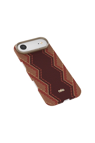 Apple Uyumlu iPhone 17 Air Kılıf M-safe Şarj Özellikli Raptic Aramid Skin Bionic Serisi Kapak Kırmızı