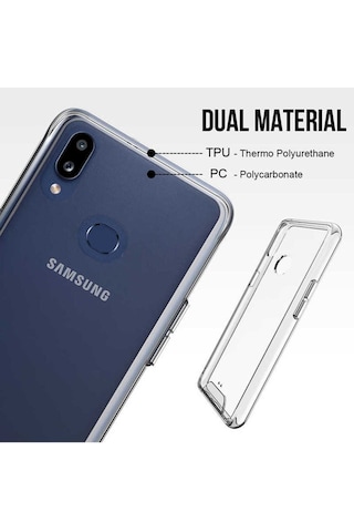 Samsung Uyumlu Galaxy A10s Kılıf Zore Gard Silikon Renksiz