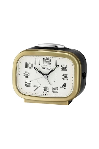 Seiko Qhk060g Sessiz Saniyeli Aydınlatmalı Bell Sesli Alarm 5 Dk Ertelemeli Masa Saati Çok Renkli