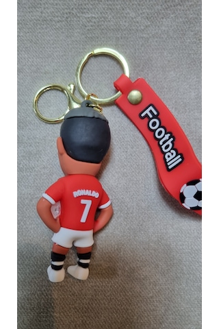 Ronaldo Silikon Anahtalık Altın