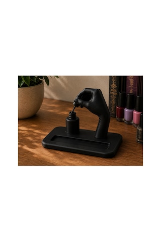 Oje Süren El Figürlü Kartvizitlik Nail Art Güzellik Salonu Masaüstü Kart Tutucu 3d Baskı