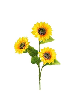 Yapay Çiçek Ayçiçeği Sarı Sunflower Dekoratif Çiçek 90Cm Dev Ay Ç