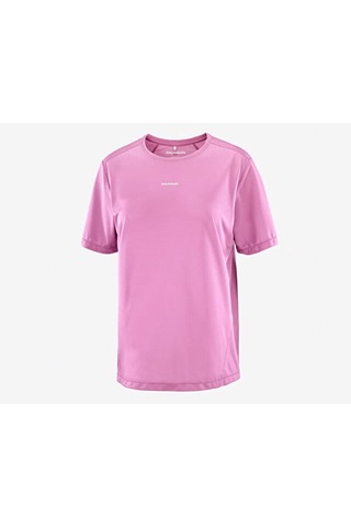 Salomon Shakeout Core Ss Tee W Kadın Koşu Tişörtü Lc2776200 Pembe
