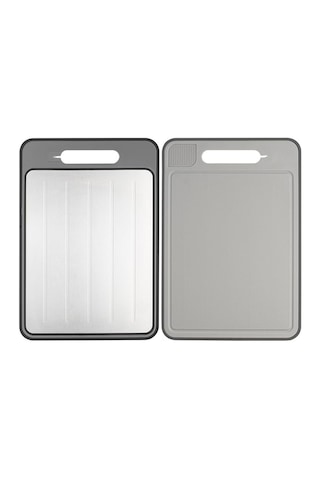 Valletta Florena Bıçak Bileme Aparatlı Çift Taraflı Kesme Tahtası