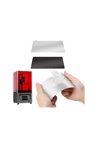 Dianziye 140x84mm Flaş Kürleme 3d Yazıcı Yaylı Çelik Levha Manyetik Seti - Kolay Kaldırma, Elegoo Mars 2 Pro/nova3d Bene 4 Uyumlu