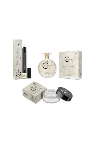 Cle D'Amour Beauty Of Life Women Vegan EDP Kadın Parfüm Miskli Çiçeksi 3 x 50 ML