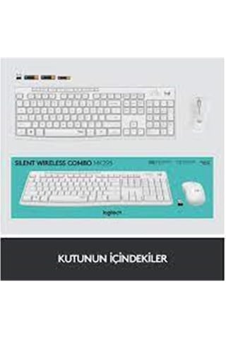 Logitech 920-010089 Mk295 Kablosuz Beyaz Klavye Mouse Set Diğer