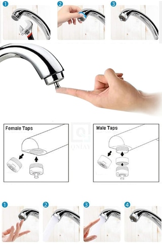 Dokunmatik Iç Dişli Tasaruflu Yeni Nesil Temassız Musluk  Ucu