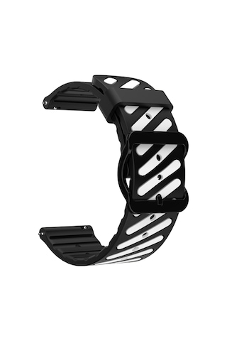 Huawei Watch Gt3 / Gt4 / Gt5 / Gt5 Pro / Gt6 / Gt6 Pro 46mm Uyumlu Çift Renkli Silikon Spor Kordon