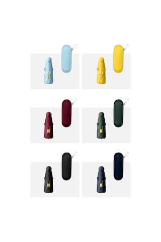 8 Telli Kapsül Şemsiye Bordo