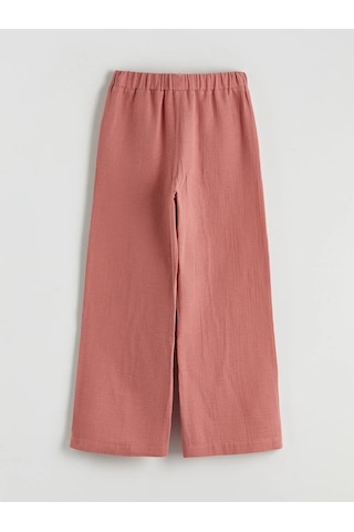 Lc Waikiki Pembe Basic Kız Çocuk Müslin Gömlek Ve Pantolon