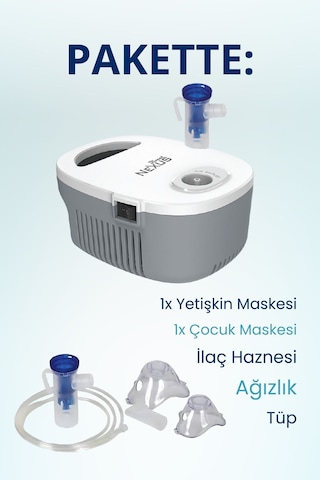 Direct Nexus Çocuklar Ve Yetişkinler Için Kompresörlü Nebülizatör