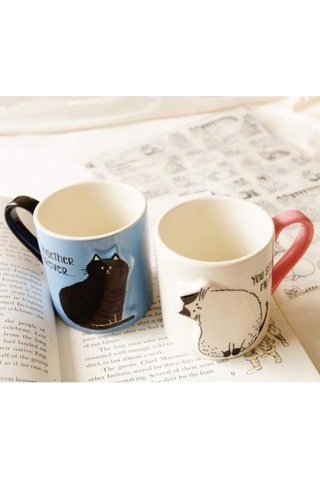 2 Adet Lüks Öpücük Kedi Kupası Çift Seramik Kupalar Evli Çiftler Yıldönümü Sabah Kupa Süt Kahve Çay Kahvaltı Sevgililer Günü Bira Steins 07 Beyaz