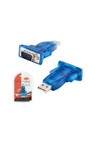 Usb To Rs232 Erkek Çevirici Adaptör Db9 9 Pin Seri Çevirici