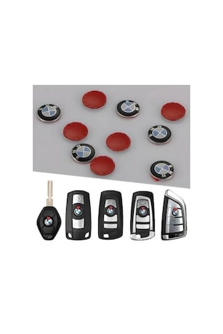 Bmw Uyumlu Anahtar Amblemi Logo 1 Adet 11 Mm 1.1 Cm Damla Etikettir Metal Değildir