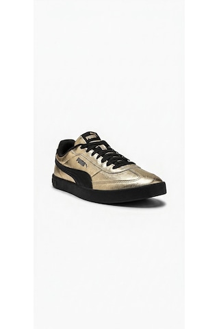 Puma 404461 01 Club Iı Era Metallic Gold-siyah Kadın Spor Ayakkab Altın