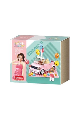 Pembe Renkli Mini Parti Aracı Seti