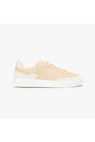 Tommy Hilfiger Heritage Court Kadın Pembe Sneaker Düz Fw0fw08186 Pembe