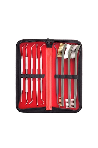 Geeroyoo Otomotiv Temizlik Fırça Seti - 3 Çift Taraflı Fırça Ve 6 Sonda İle Zorlu Alanlar İçin