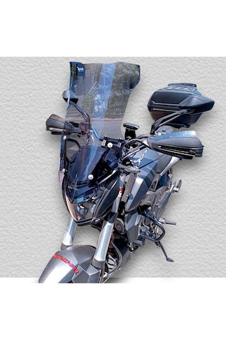 Dominar 250 Dominar 400 Tur Camı + Montaj Demiri Cam Yükseklik 60cm X Üst Genişlik 40cm Yeni