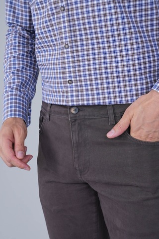 Bisse Kahve Gabardin Pamuklu 5 Cepli Spor Pantolon Pns24k24004 D11 Kahverengi
