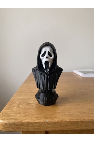 Riva Self Ghostface Çığlık Maskesi Tasarım Masaüstü Dekoratif Obje Aksesuar - 12 Cm