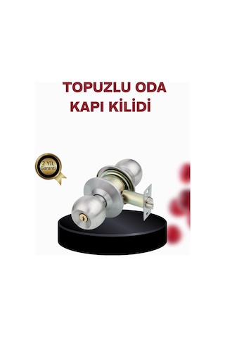 Paslanmaz Çelik Dayanıklı Topuzlu Kapı Kilidi Çok Renkli